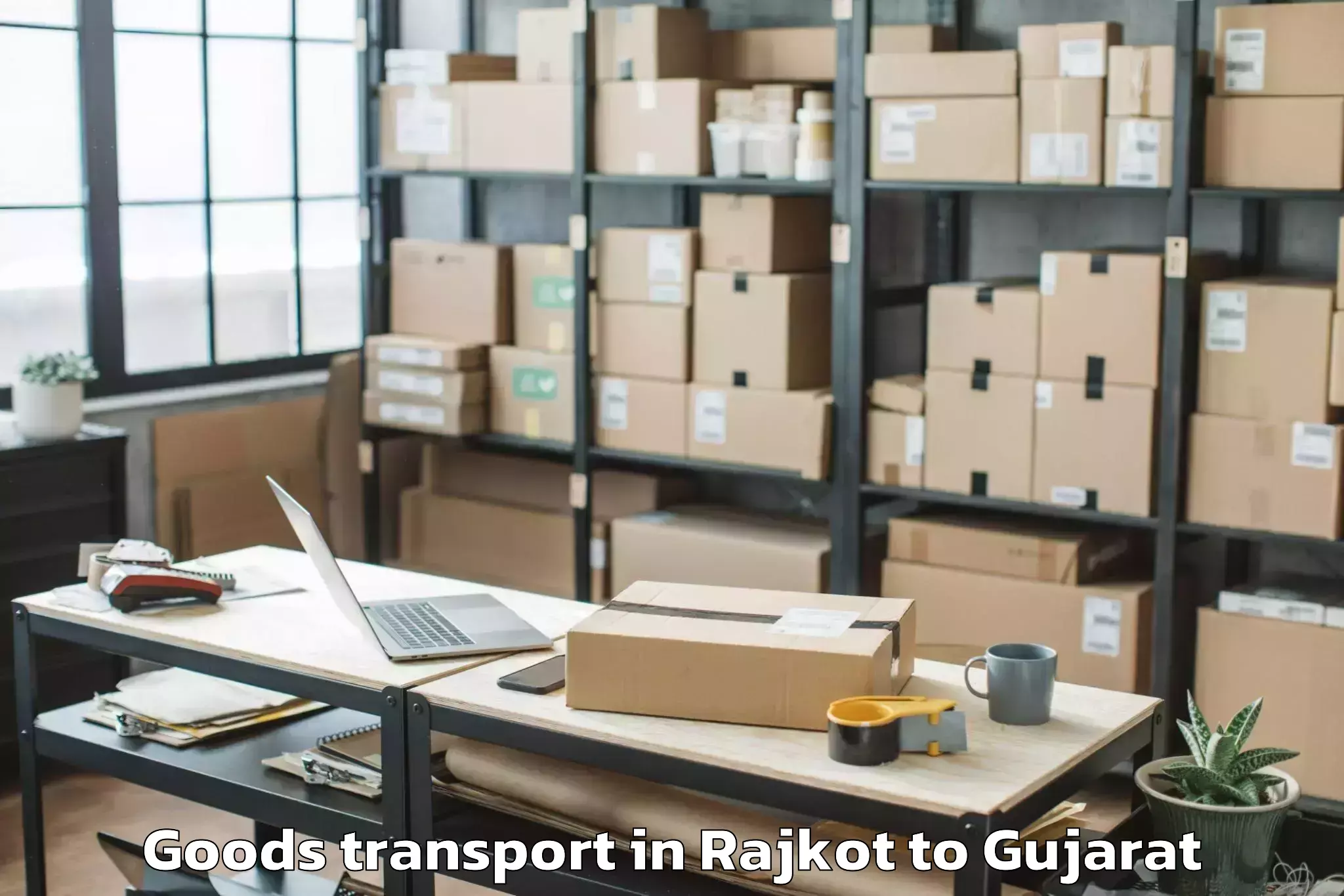 Top Rajkot to Bagasra Goods Transport Available